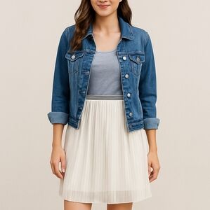 Day Trip Gray and Cream Womans Casual Dress